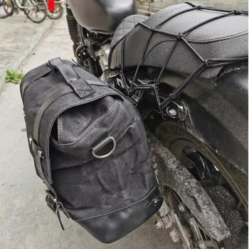 Ретро локомотив странична чанта универсална водоустойчива странична чанта мотоциклетът холщовая чанта рицарски седельная чанта