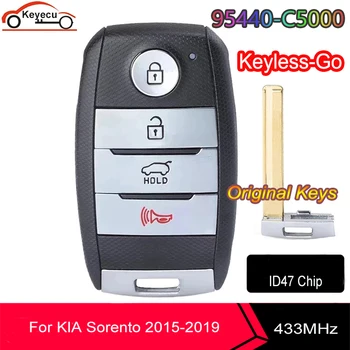KEYECU 95440-в c5000 OEM Keyless-Go Smart Remote Автомобилен Ключ 4 Бутона 433,92 Mhz ID47 Чип за Kia Sorento 2015 2016 2017 2018 2019