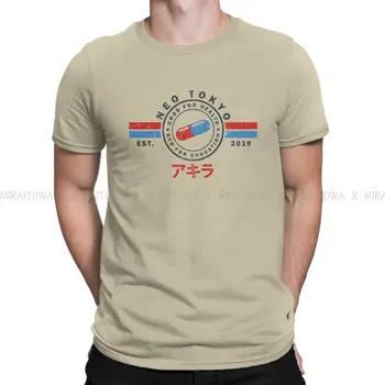 Тениска АКИРА The Capsules Нео Токио, мъжка риза в стил Харадзюку Гръндж, мъжки Дрехи, с Кръгло деколте Оверсайз