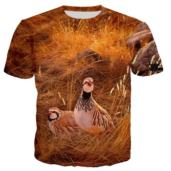 Ловна птица, Яребица, мъжки/женски Нови модни готини тениски с 3D принтом, ежедневни риза в стил харадзюку, градинска дрехи, блузи, дропшиппинг