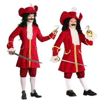 Новият Филм На Хелоуин Пиратски Капитан Cosplay Моряк Костюм детски дрехи за възрастни ролеви игри бърза доставка високо качество