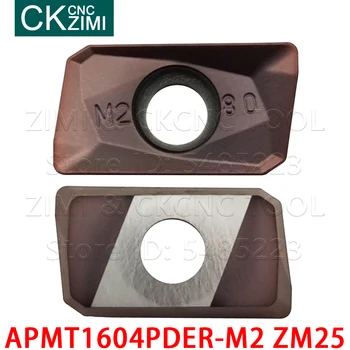 Вмъкване на APMT1604PDER-M2 Инструменти с ЦПУ Видий Плоча струговане фрезоване плоча начинаещи ножове APMT 1604 PDER от неръждаема стомана