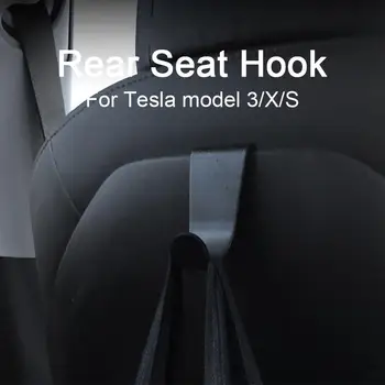 Здрав Алуминиев Кука За покритие на облегалката за глава на Седалката Закачалка За Дрехи Титуляр за Костюма на Облегалката на Седалката, за да Tesla Model S X Авто Аксесоари За Интериора на Нова
