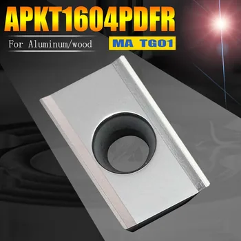 CNC BAP400R алуминиева торцевая на главата фрезоване вмъква карбид APKT1604 MA 90 градуса APKT1604PDFR-MA фрезоване части за alnuminum
