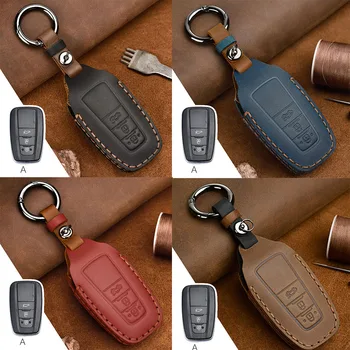 Кожен Калъф За Ключове на Кола, Калъф За Toyota Prius Camry, Corolla C-HR CHR RAV4 Prado 2018, Аксесоари, Чанти, Ключодържател, Защита на