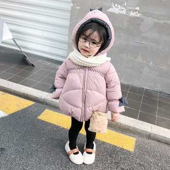 Палто за момиче Корея Naka Памучен яке Детски зимни Памучен naka парк