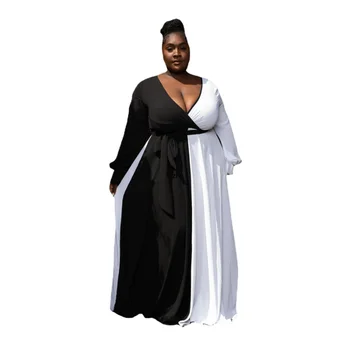 Африкански Рокля За Жените Boubou Africain Femme 2023, Однотонная Облекло в стил дашики, Рокли на Анкара с Дълъг Ръкав, Официални дрехи За Момичета