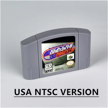 3D Хокей на Уейн Грецки за 64 битов игра касета Версия за САЩ Формат NTSC
