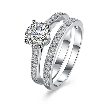 Европа и Съединените Щати, е новият хит на продажбите S925 сребро директен камък двойна мода пръстен на пръстените персонализирани мке