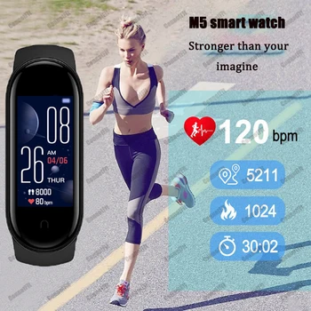 M5 Smartwatch Мъжки Часовници Часовници за Жени Фитнес-Гривна Bluetooth-съвместими Свързани Детски Часовници Мъжки Нови 2021