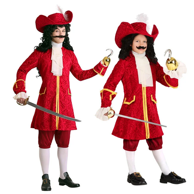 Новият Филм На Хелоуин Пиратски Капитан Cosplay Моряк Костюм детски дрехи за възрастни ролеви игри бърза доставка високо качество Изображение 0
