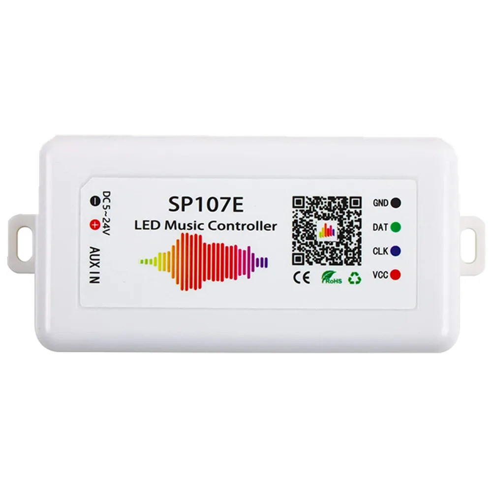 SP107E Led Контролер Bluetooth Pixel IC SPI Музика по телефона ПРИЛОЖЕНИЕ За WS2812 SK6812 RGBW APA102 Ленти SP002E USB Контролер DC5-24 Изображение 4