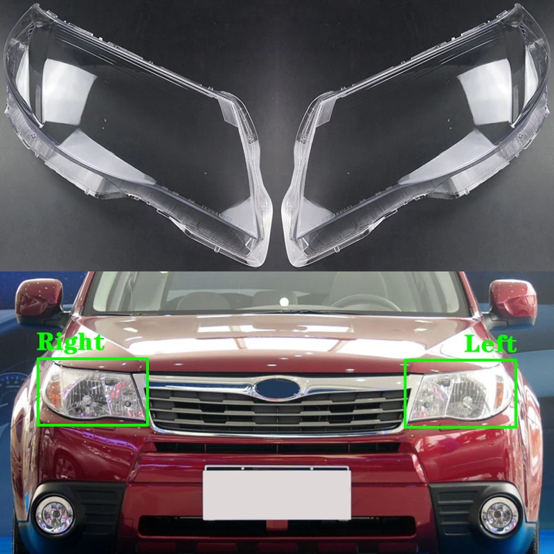 За Subaru Forester 2008-2012 Покриване на Предната част на Фарове на Автомобил, Лампа Налобного Фенер, Капачка на Фенер, Капак стъклен обектив, Капак на корпуса Изображение 4