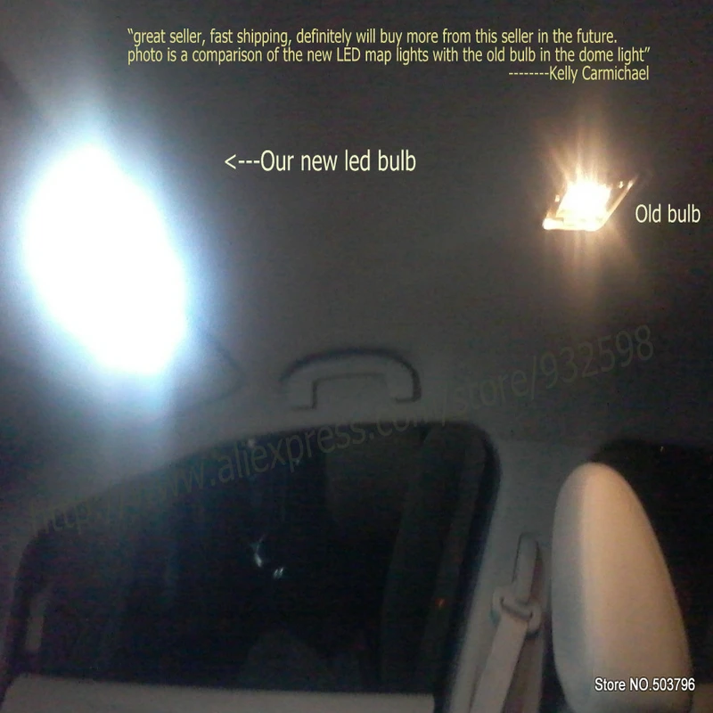 LED Вътрешни Автомобилни Фарове За VW jetta room dome карта за четене foot врата лампи без грешки 8 бр. Изображение 3