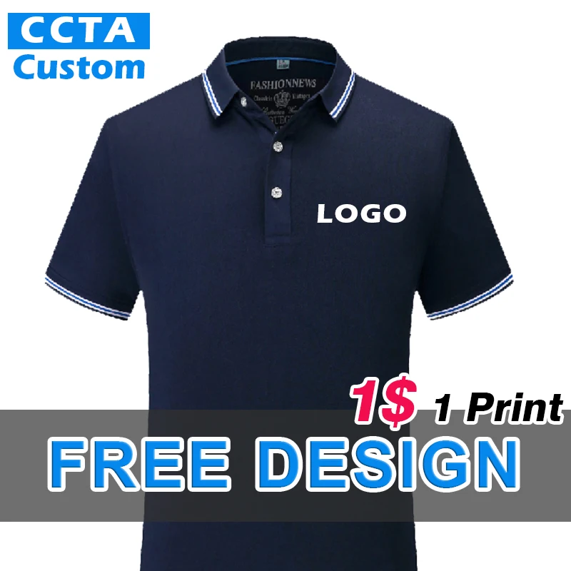 Лятна Евтина Тениска Поло с Къс Ръкав С Логото на 2021 г., Направено По Поръчка на Групата Компании, на Бродирани Топ С Логото на Изображение 0