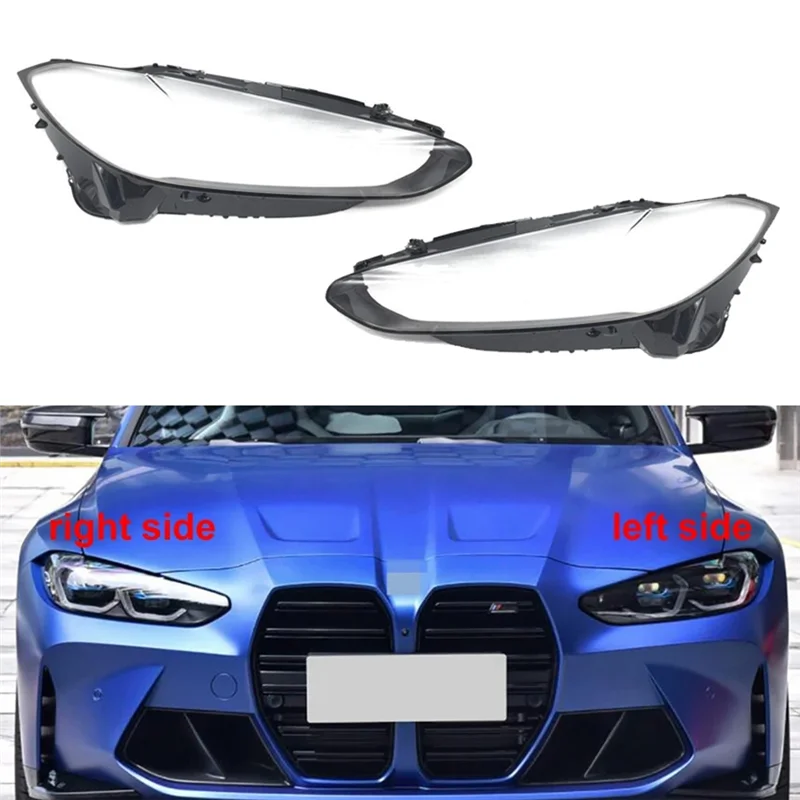 Автомобилна ляв фар във формата на миди, Лампа, Прозрачна Капачка за обектива, Капачка фарове за BMW 4 series M4 F32 F33 F36 2020 2021 Изображение 1