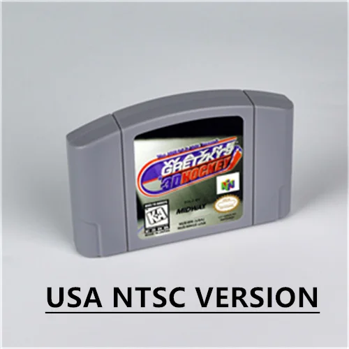 3D Хокей на Уейн Грецки за 64 битов игра касета Версия за САЩ Формат NTSC Изображение 0