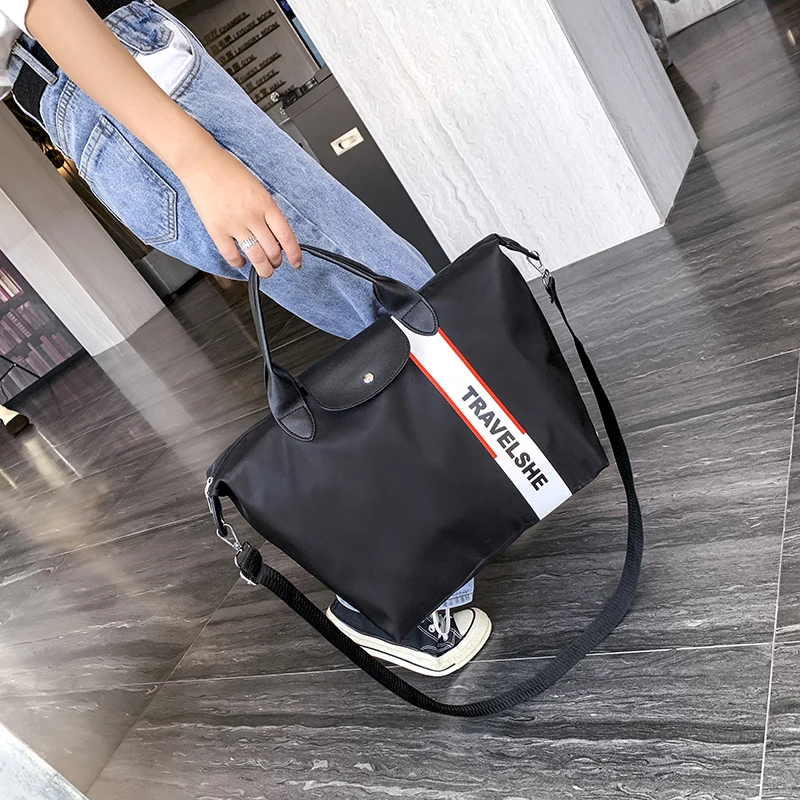 Ежедневна чанта на едно рамо, однотонная водоустойчив найлон дамска чанта, Преносима чанта Изображение 0