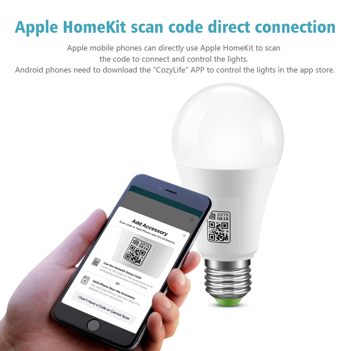 Apple Homekit WIFI Led интелигентна лампа 9 W RGB Гласово Управление Интелигентна Домашна лампа Работи с Dohome Apple IOS / Bluetooth 4.0 осветление Изображение 1